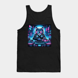 DJ Cat Tank Top